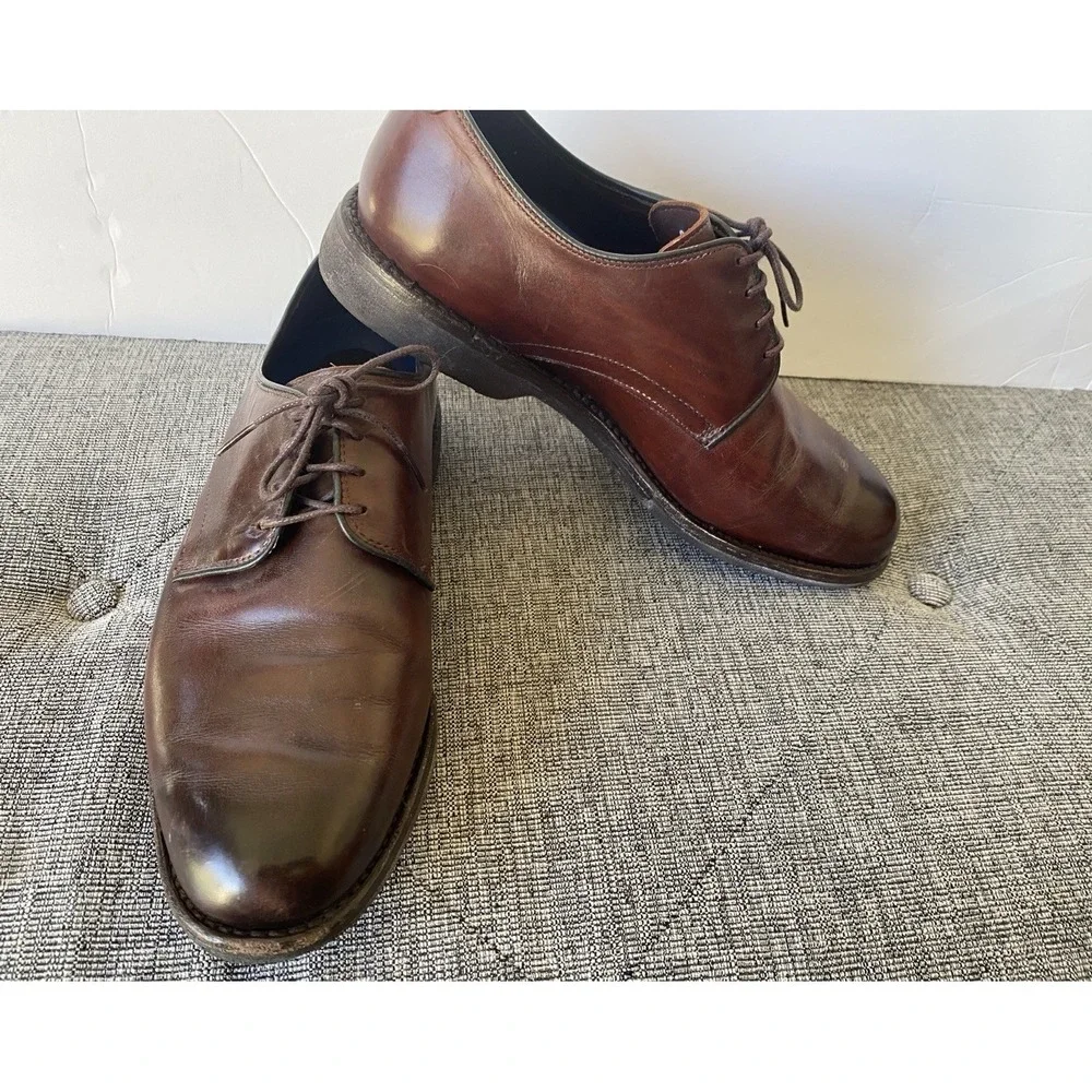 Allen‎ Edmonds 3016 Road Warriors Brown Leather Oxford Shoes Mens Size 8 E